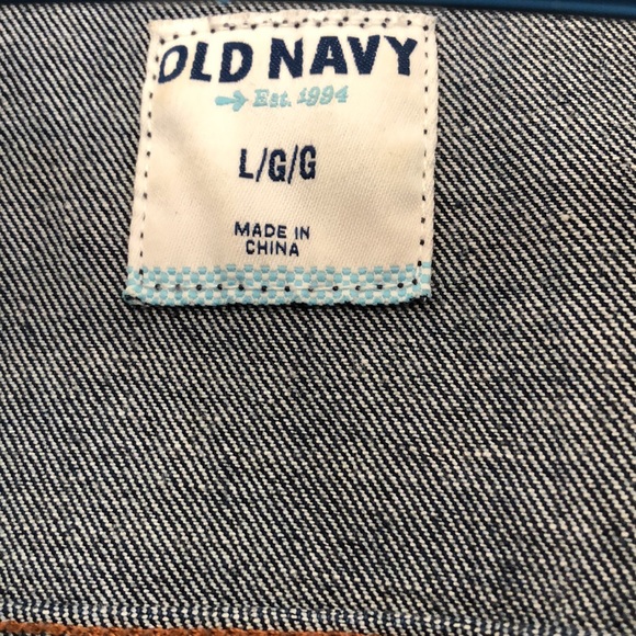 Old Navy dark denim jacket Size L - Picture 3 of 5